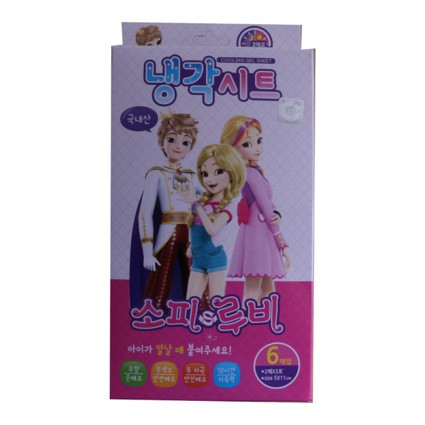 소피루비 국내산 냉각시트 해열시트, 1개, 6매입
