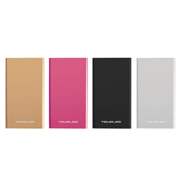 TEMPLER 삼성화재가입 카드타입 4000mAh 과전류보호 안전한 대용량 보조배터리, 핑크
