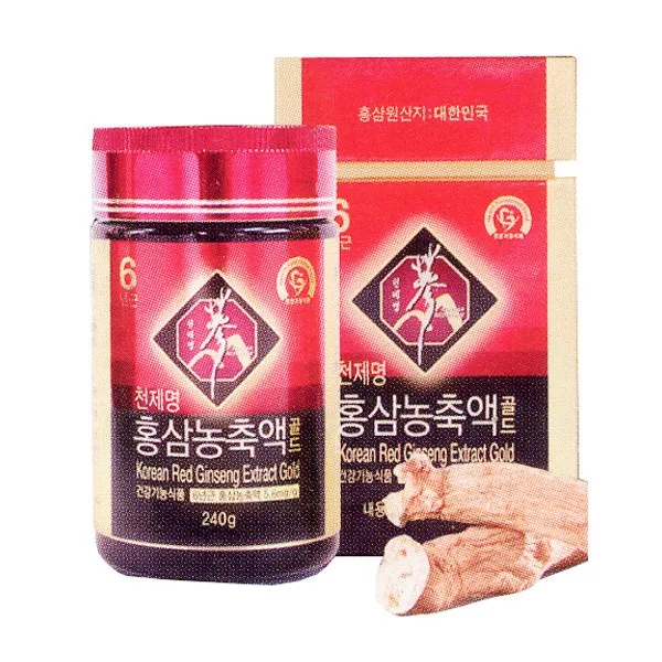 6년근 천제명 홍삼농축액골드 240gX2병/경북풍기/천제명위탁판매몰/무료배송, 2병, 480g