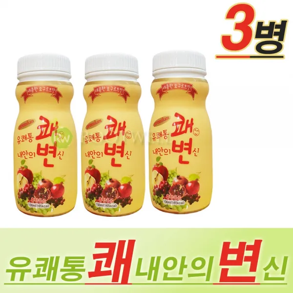 하나메디 유쾌통쾌 내안의변신-쾌변과채음료, 3병, 100ml