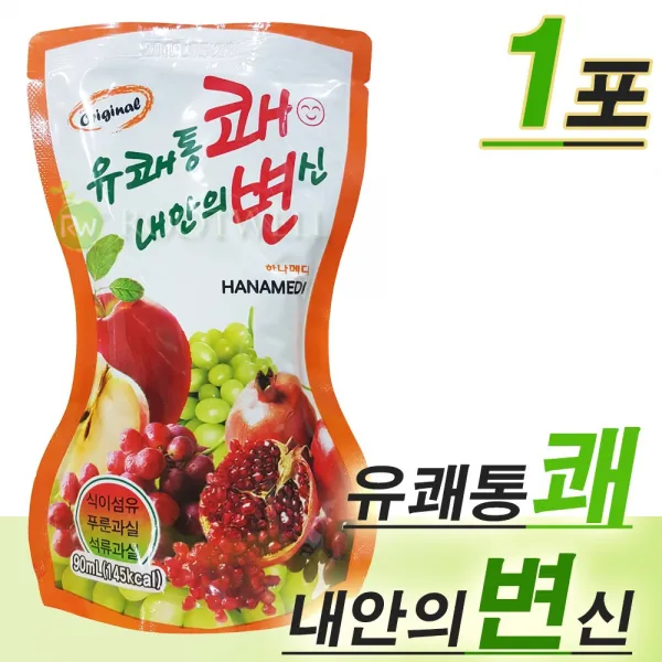 하나메디 유쾌통쾌 내안의변신-쾌변과채음료, 1포, 90ml