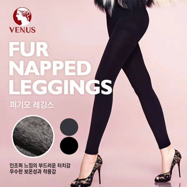 [비너스] 퍼기모 보온 9부 레깅스 vst8892