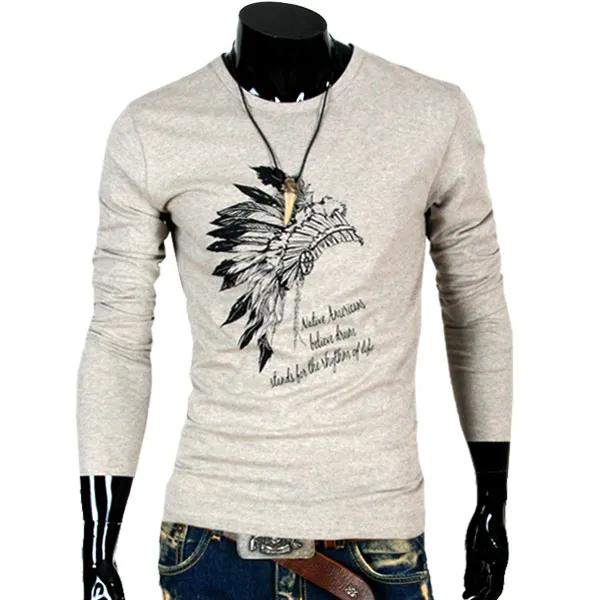 쇼군 남성용 인디언 긴팔 티셔츠 A01