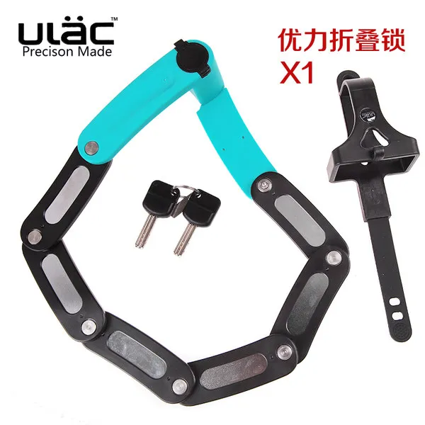 대만 ULAC 뛰어난 힘 잠금 접는 자전거 잠금 산악 도로 자전거 타이어 잠금 리 시우 잠금 X1보다 낫다, 오렌지