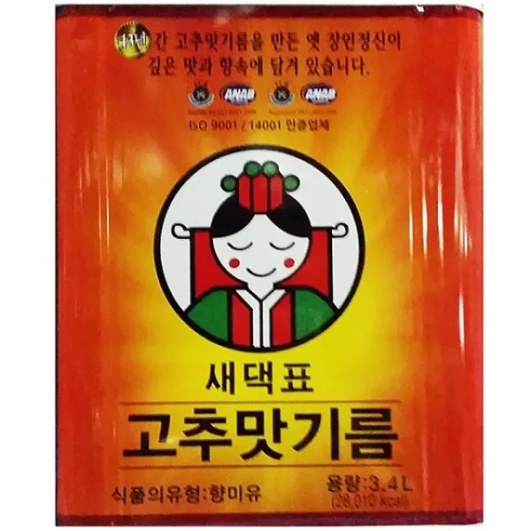고추맛기름 새댁표 3.4l 1