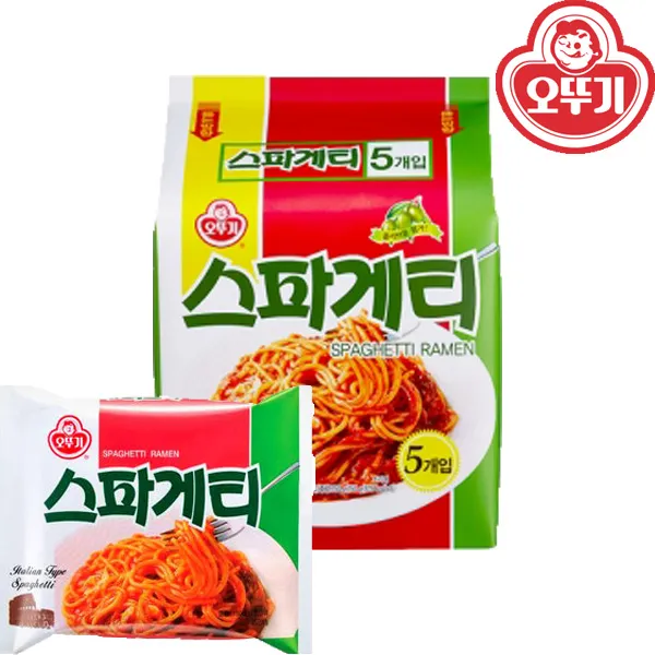 오뚜기 봉지라면 멀티팩 네맘대로 골라담기 스파게티 5개입 