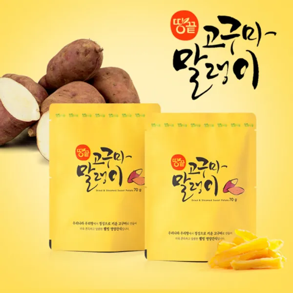 [땅끝식품] 고구마 말랭이, 70g, 10개