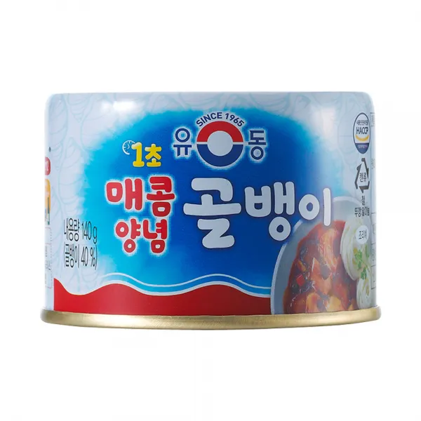 유동 1초 매콤양념 골뱅이 140g, 3개