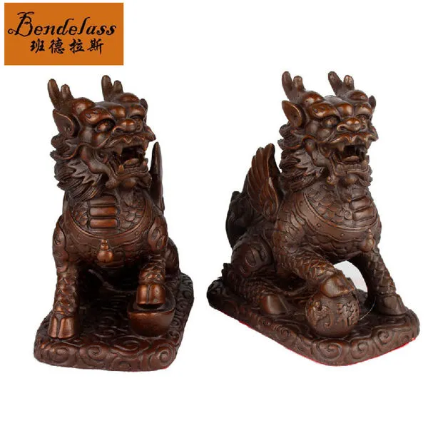 라스 고전 홈 장식 상종 루이 짐승 구리 유니콘 적 거실 덴 장식했다, 작은