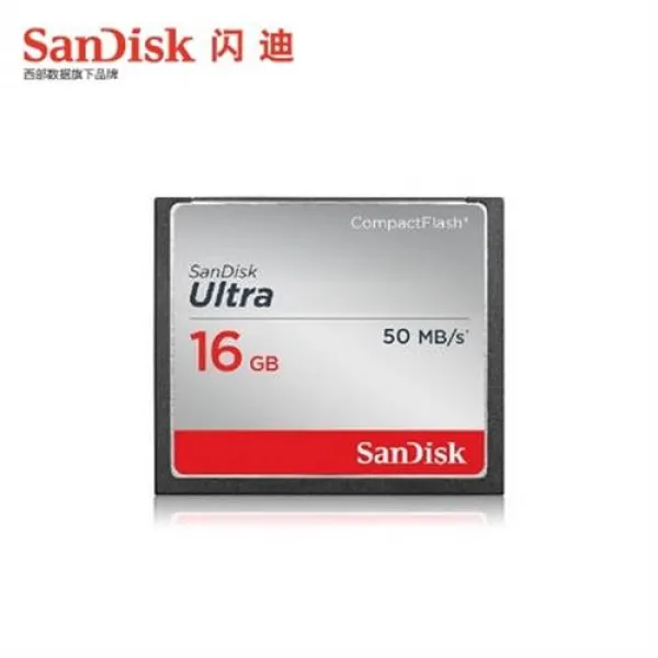 해외직구 sandisk CF 카드 16G 카메라 메모리 50M 매초 속도 SLR 정품을, 회색_공식 표준