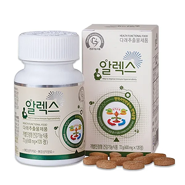 알렉스(120정) / 면역과민반응 개선 다래추출물 (1개월분), 단품