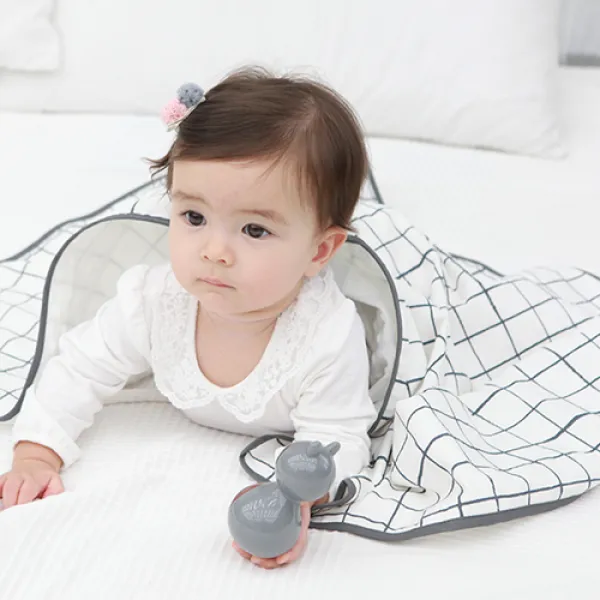 베베슈에뜨 안감 엠보극세사 블랭킷 모던격자 _안감 엠보극세사 블랭킷