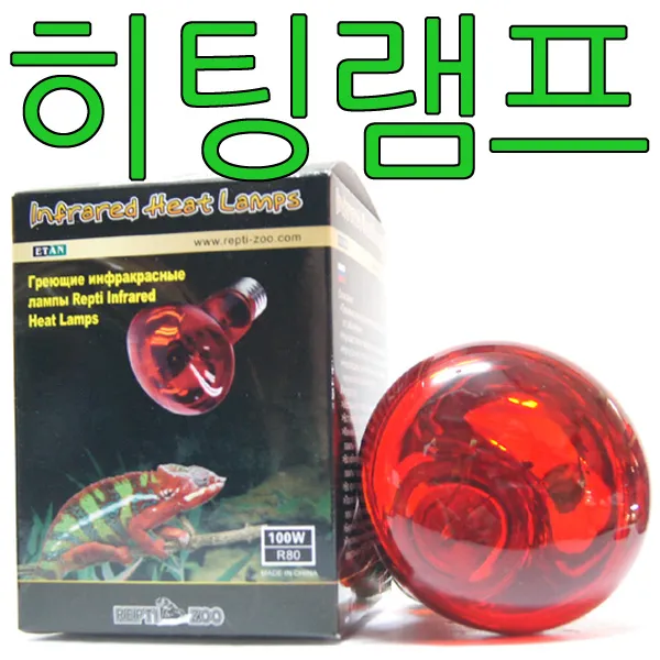 렙티주 히팅 램프 50w 100w 적외선 이구아나 거북이 비어디 용품, 1개