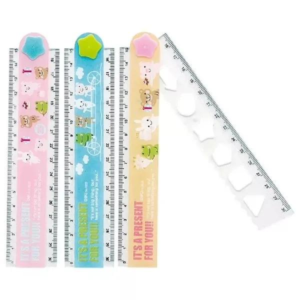 효과적인 문구 창조적 인 만화 통치자 통치자 학생 물결 모양의 통치자 통치자에게 15cm / 30cm 접이식