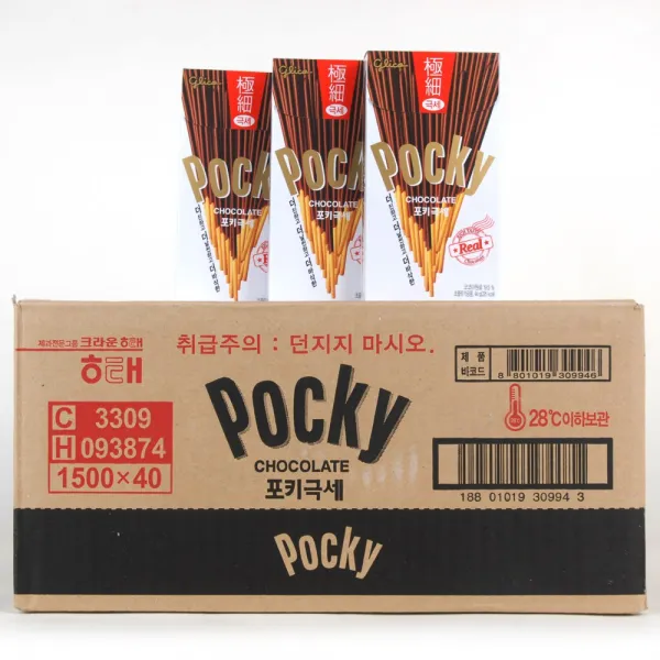 해태 포키극세 초콜릿, 44g, 40개