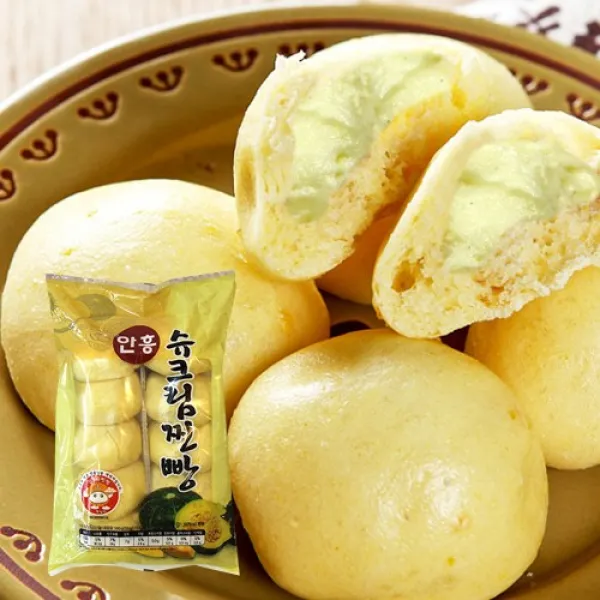 안흥찐빵(합) 수제 슈크림찐빵 500g(10입)*3봉, 3봉