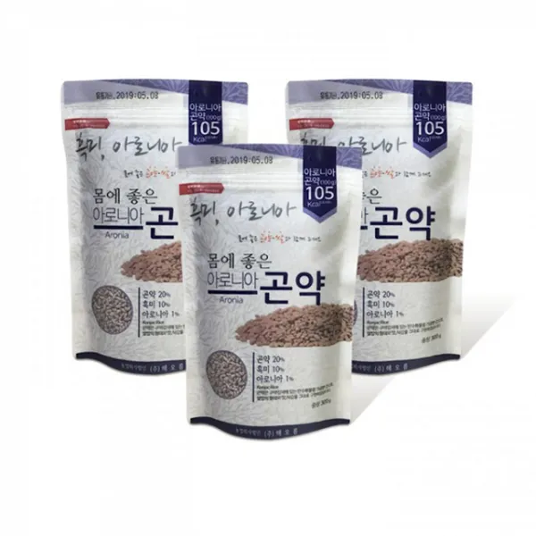 유앤강 몸에 좋은 아로니아 곤약미 300g 3개 포만감 업! 칼로리는 다운! 1