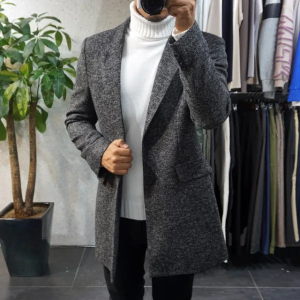 고천 남자 보카시 하프 코트