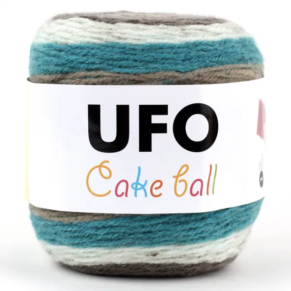 코디뜨개실 UFO 케이크볼 털실, 03 터키그레이나염