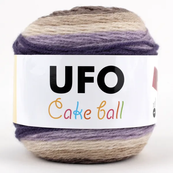 코디뜨개실 UFO 케이크볼 털실, 06 바이올렛브라운나염