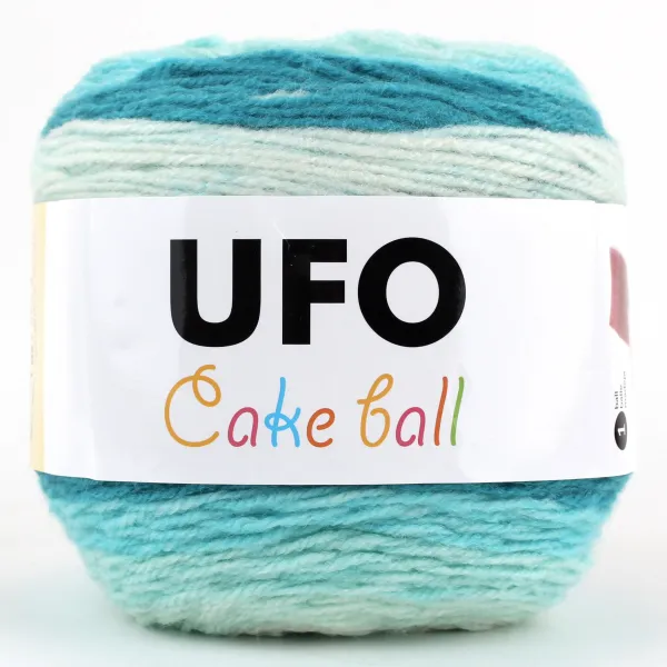 코디뜨개실 UFO 케이크볼 털실, 13 라이트블루나염