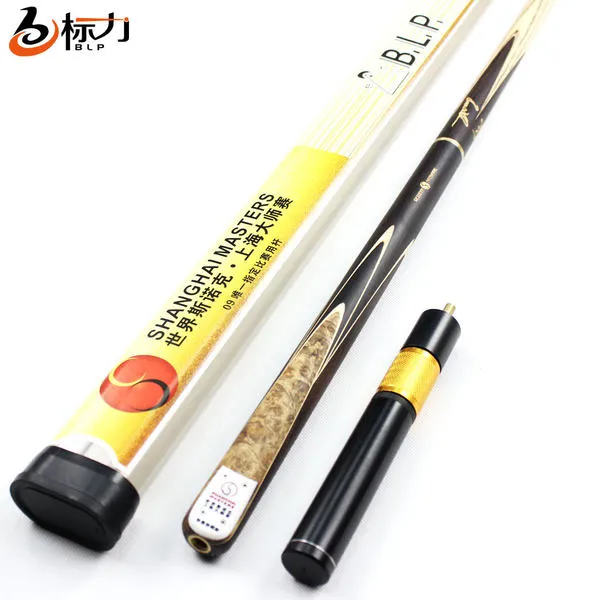 본격적인 출하 프로모션 BLP Biaoli 팔 8 볼 테이블 로드 석사 단락 블랙 당구 큐대, 단일 극 PVC 포장