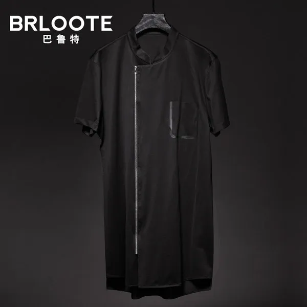 Brloote / 발룻 트렌드 시리즈 남성 패션 반소매 T 셔츠 검은 색 2017 새로운 여름