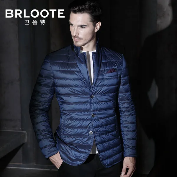 Brloote / 발룻 남성 슬림 재킷 짧은 단락 슬림 젊은 남성 다운 재킷 코트 가을과 겨울 옷