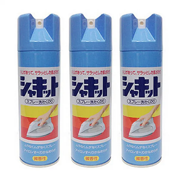 샤키트 스프레이 풀 480ml X3 다림질풀 일제다림질품 무료배송, 3병, 480개