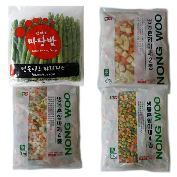 묶음상품 아스파라거스 혼합야채(3품목)-총4kg, 4봉, 4kg