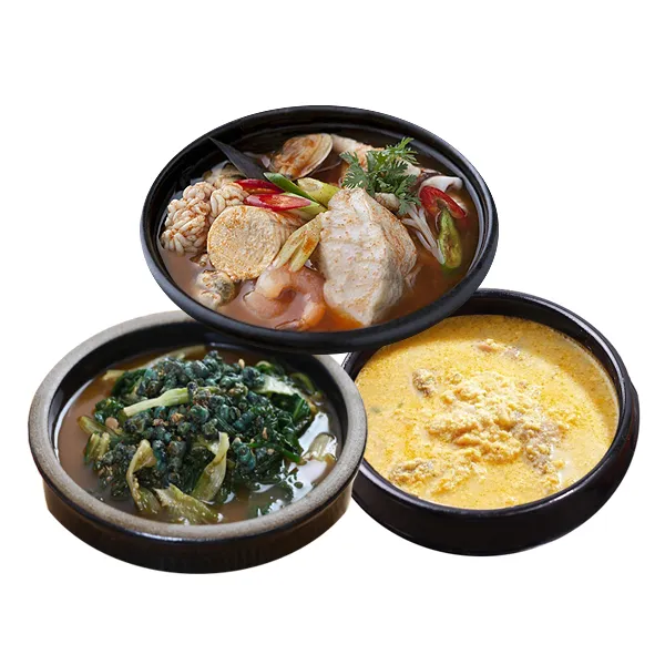3품목 9봉 해물알탕3 아욱다슬기3 콩비지3, 4950g