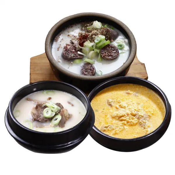 3품목 9봉 순대국3 설렁탕3 콩비지탕3, 5160g