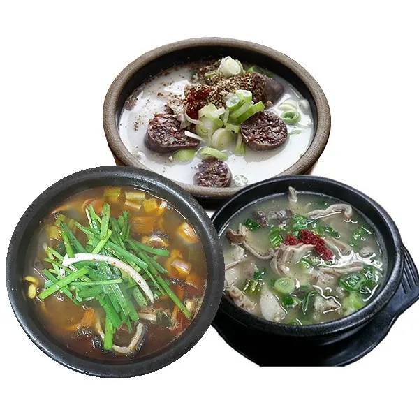 3품목 9봉 순대국3 돼지국밥3 양평해장국3, 5250g
