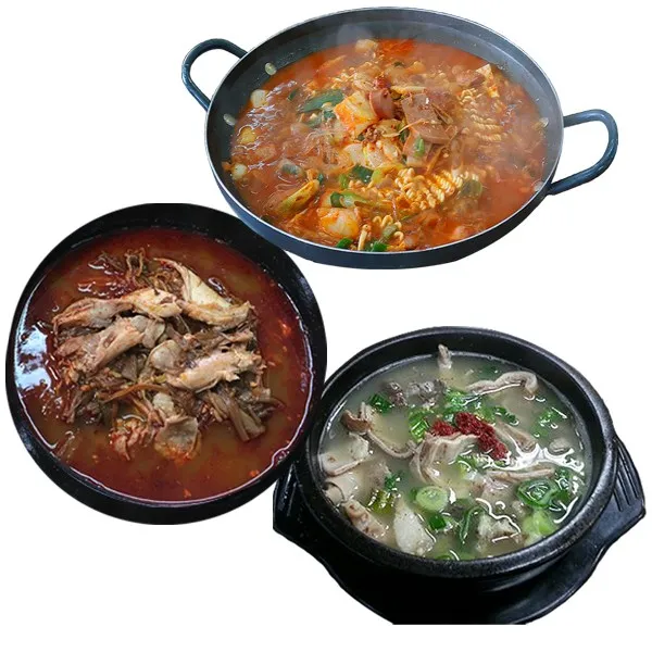 3품목 9봉 부대찌개3 닭개장3 돼지국밥3, 5400g