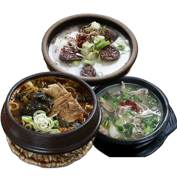 3품목 9봉 뼈해장국3 돼지국밥3 순대국3, 5250g
