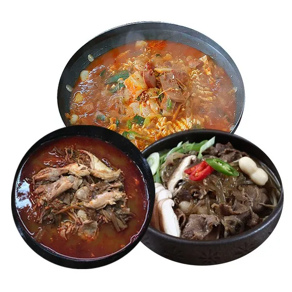 3품목 9봉 닭개장3 뚝불고기3 부대찌개3, 5100g
