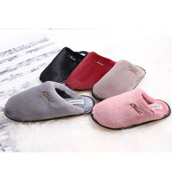 SHOEKING 남성 여성 겨울 털슬리퍼 방한슬리퍼 사무실 털 슬리퍼 실내화 2722