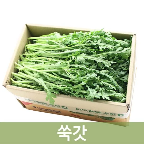 두리반농산 쑥갓, 4kg, 1박스