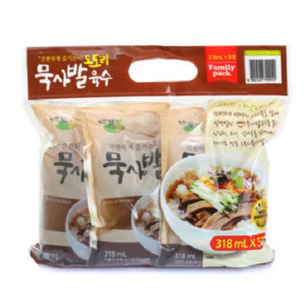 농민식품 도토리묵밥 냉육수318ml 5봉, 20봉, 318ml