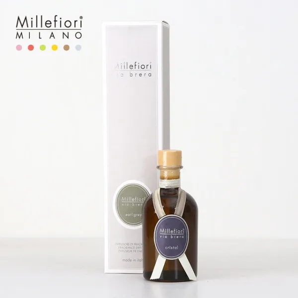 경사를 Millefiori 밀라노 이탈리아 홈 아로마 테라피 향기 휘발성 액체 공기 청정기 성 (오렌지 파크 250ML), 단일상품