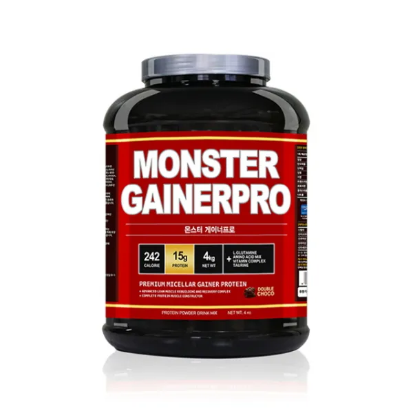 몬스터 게이너프로 초코맛 4kg 헬스보충제 단백질보충제, 단일 수량