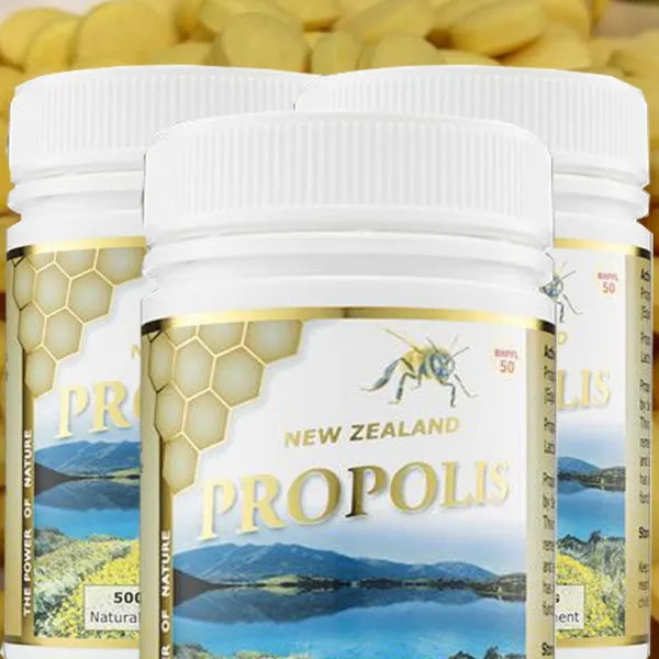 뉴질랜드 베델헬스 씹어먹는먹기편한 Propolis 츄어블 프로폴리스 500g 300정 3개, 500mg