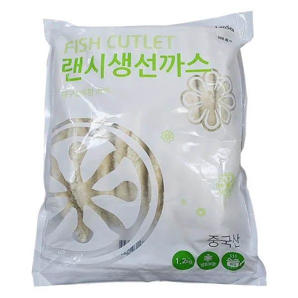 영성통달수산식품 랜시 생선까스 1.2kg2개 즉석식품 랜시생선까스 간편조리식품 냉동식품, 1