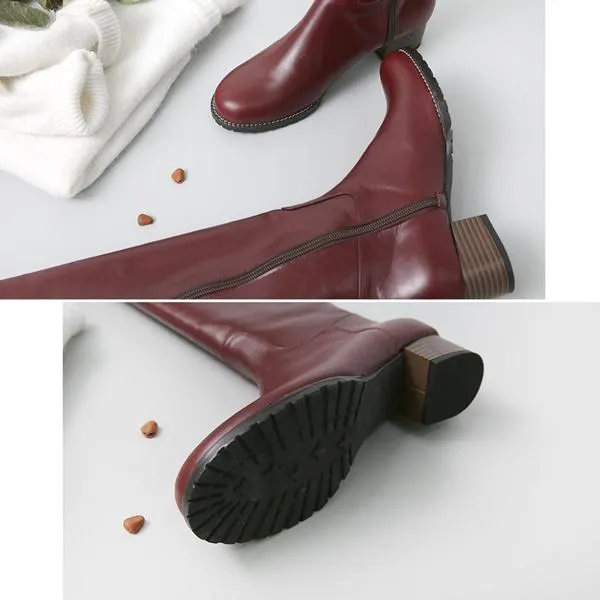 동대문시장 수키 TW 92-1 4.0 cm 가죽 빅사이즈 여성롱부츠 빅사이즈신발 수키TW92 여성화