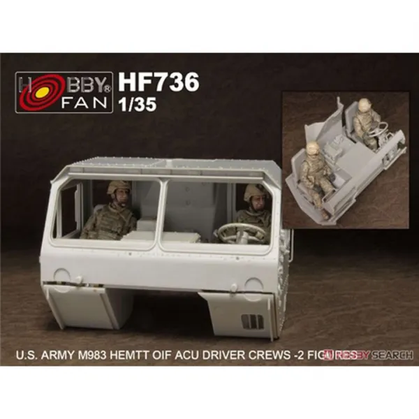 AFV클럽 1대35 미군 M983 Hemtt 오스코시 운전병(2개)-차량미포함 프라모델