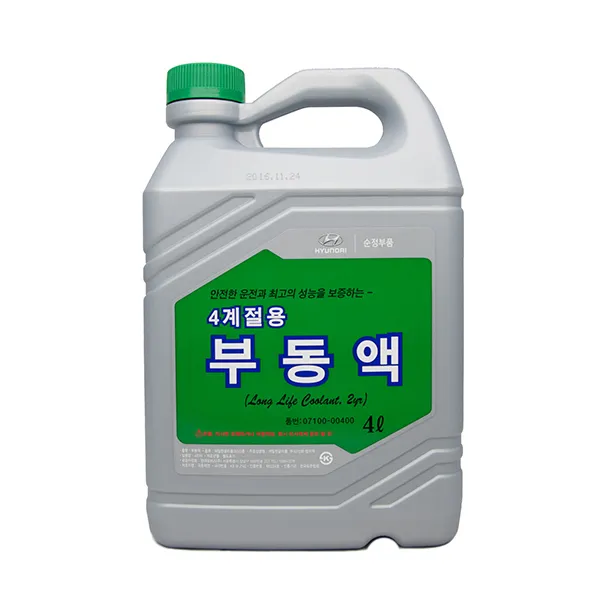 현대모비스 사계절부동액( 07100-00400 ) 4L 냉각수, 1개, 모비스 사계절부동액(07100-00400)_4L