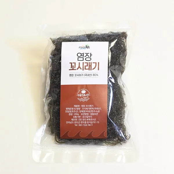 국산소금 사용 염장꼬시래기 2kg(200gx10봉), 단품