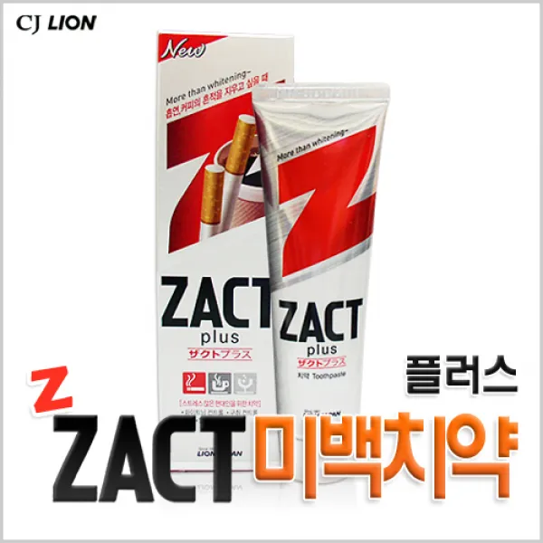 작트플러스치약 라이온 충치예방 구취제거 흡연자용 치약, 1개