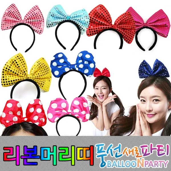 리본머리띠 빅리본 왕리본 땡땡이 큰리본 스팡클리본, 7번 왕리본머리띠(중)레드