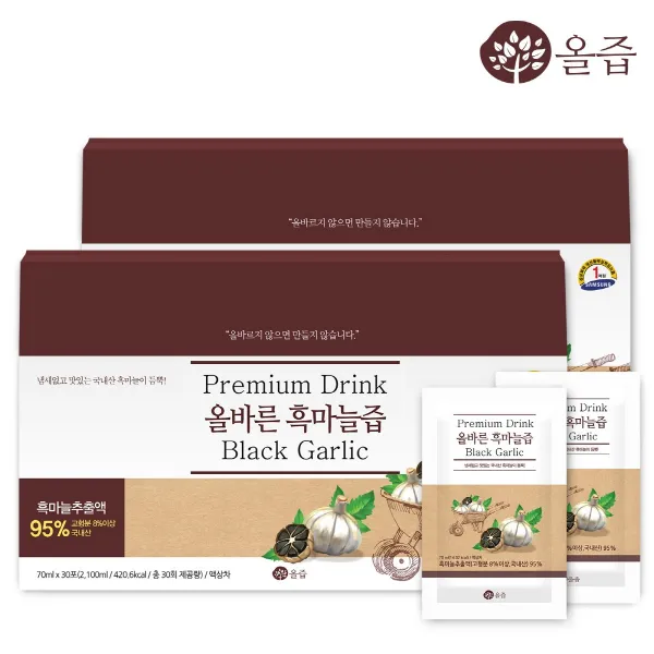 올즙 올바른 흑마늘즙, 60포